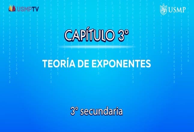 Capítulo N. ° 3 - Teoría de Exponentes